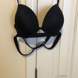 PINK Black Bathing Suit Top